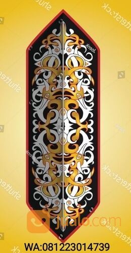 jasa ukir motif borneo Kalimantan