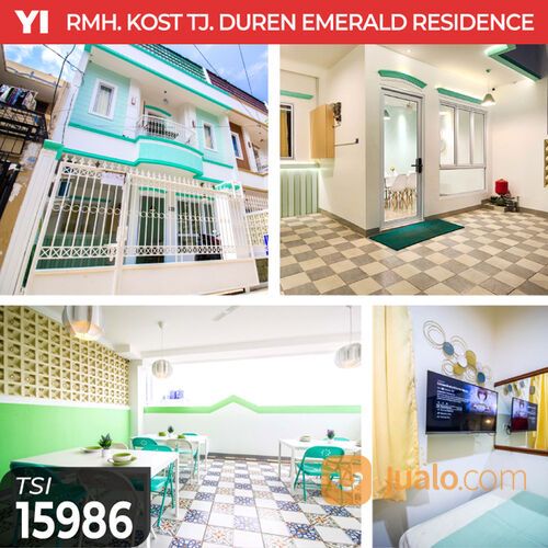 (TSI/15986) Rumah Kost Tanjung Duren Emerald Residence, Jakarta Barat, 6x15.2 m², 4 Lt, SHM