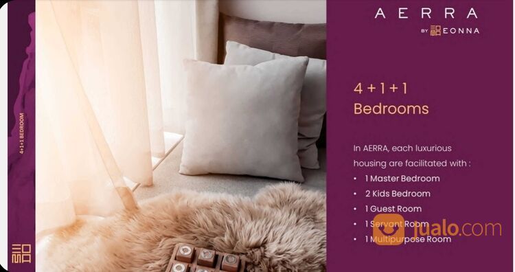 Cluster premium terbaru Aerra at Eonna BSD city tipe 9