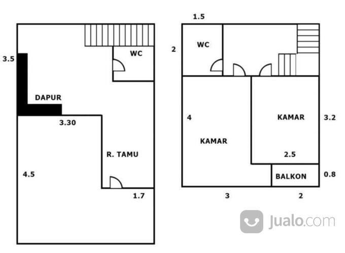 Rumah 2 Lantai 700 Jutaan Dekat UNAIR Kampus B Dan RS.Karang Menjangan SHM IMB
