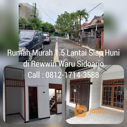 Rumah Murah di Rewwin Waru Sidoarjo 1.5 Lantai Siap Huni