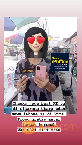 Jasa Sewa iPhone WA: 0821-1111-2340 di Cileungsi Cikampek Cibarusah Karawang Bekasi Bogor
