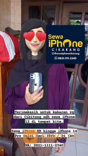 Jasa Sewa iPhone WA: 0821-1111-2340 di Cileungsi Cikampek Cibarusah Karawang Bekasi Bogor