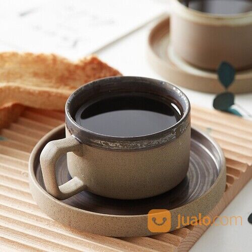 Cangkir Teh Kopi Mug Susu Gelas Keramik Glass Japanese Cup Aesthetic