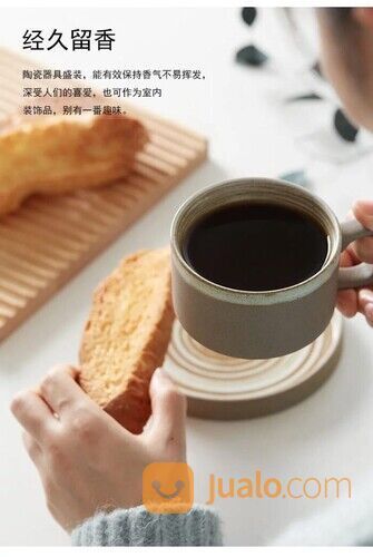 Cangkir Teh Kopi Mug Susu Gelas Keramik Glass Japanese Cup Aesthetic