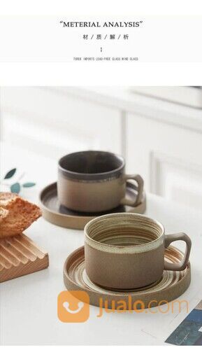 Cangkir Teh Kopi Mug Susu Gelas Keramik Glass Japanese Cup Aesthetic