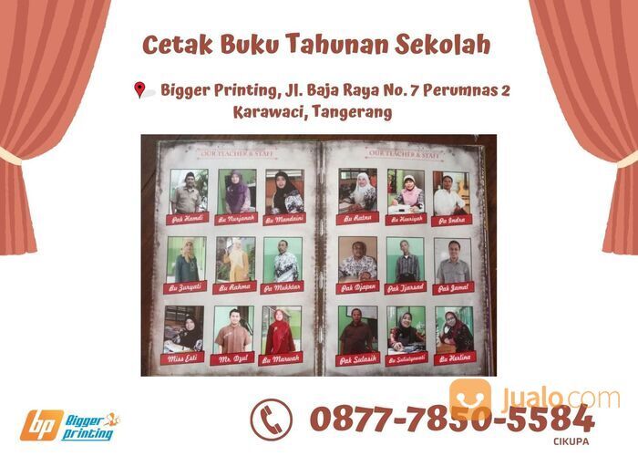 SIMPEL & BAGUS, Wa. Call. 0877-7850-5584, Cetak Buku Tahunan Sekolah di Cikupa