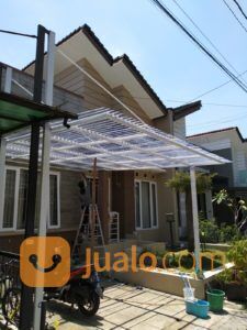Kanopi solartuff rangka besi / kanopi minimalis