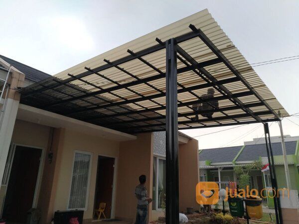 Kanopi solartuff rangka besi / kanopi minimalis