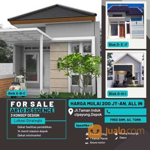 Rumah kontrakan cicil developer di taman induk Cipayung