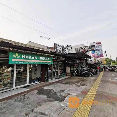 Rumah + 5 Kios Pinggir Jalan di Kebon Jeruk Dekat RCTI, Kampus BINUS, RS Siloam Kebon Jeruk