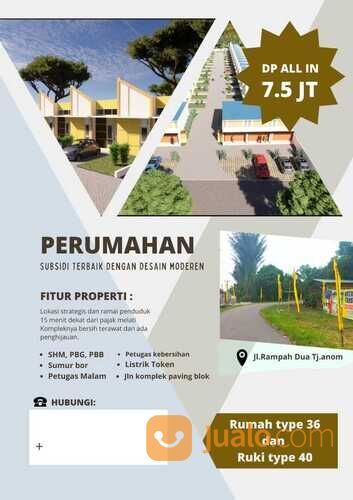 PESONA SUKARAYA CITY, Perumahan Subsidi DP 7,5jt All in dekat Setiabudi Pusat Kota Medan