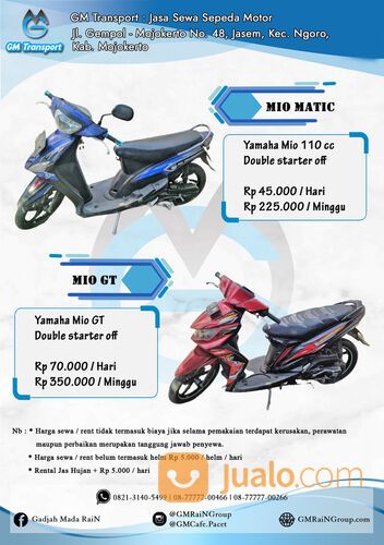 Jasa angkut & sewa motor daerah Mojokerto!!