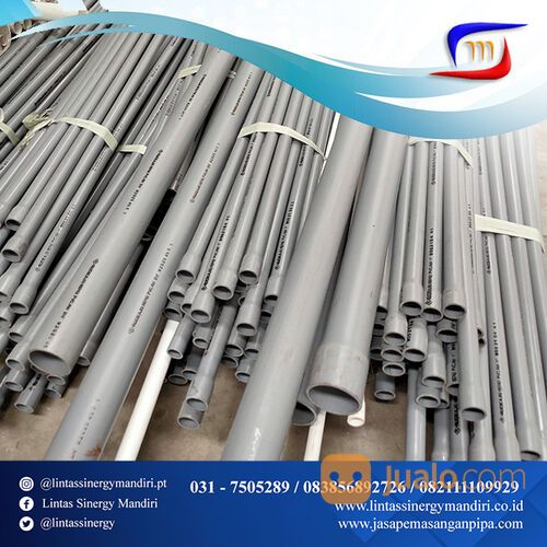 PIPA PVC SNI S12,5 WARRNA ABU PLUS MOFF DAN RRJ