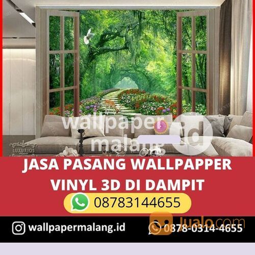 JASA PASANG WALLPAPER VINYL 3D DI DAMPIT