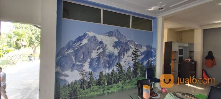 Pusatnya pasang wallpaper wallsticker gambar alam gunung pantai desain bebas sesuai selera