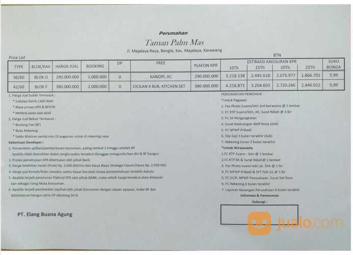 TAMAN PALM MAS TYPE 36/60,LOKASI DI BENGLE MAJALAYA BIAYA TERMURAH ,LOKASI STRATEGIS