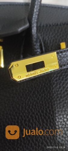 Tas Original HerMes Birkin 25 handbag, kulit asli dan scan NFC