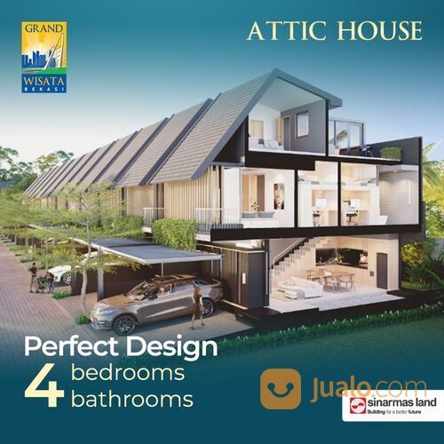 Attic House Z Living Tanpa DP Grand Wisata Bekasi