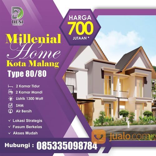 Rumah modern poros jalan Raya Kepuharjo Karangploso