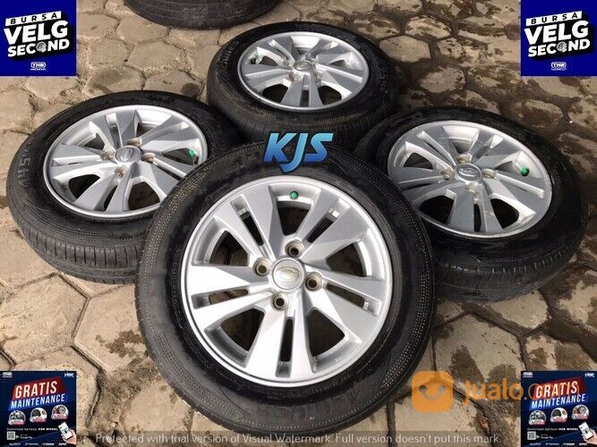 VELG COPOTAN MOBIL DATSUN GO R14X5 4X100 SILVER + ACHILES 165 70 R14