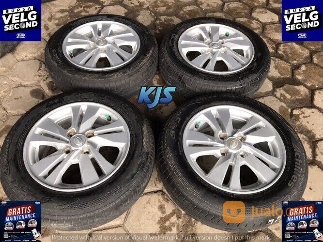 VELG COPOTAN MOBIL DATSUN GO R14X5 4X100 SILVER + ACHILES 165 70 R14