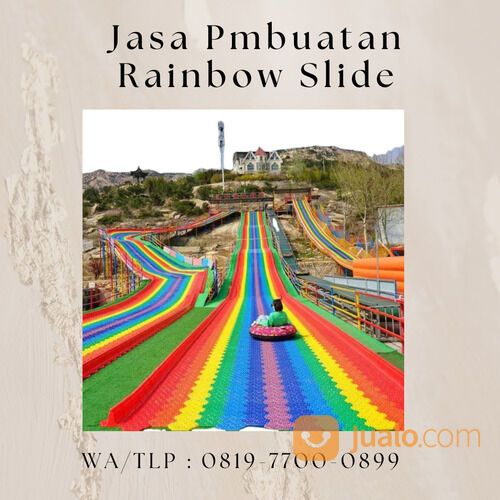 Bahan Pembuatan Rainbow Slide atau perosotan Warna-Warni Indonesia