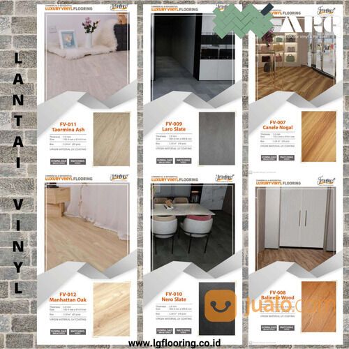 Arni Griya - Lantai vinil motif kayu 91 cm x 15 cm / Vinyl Flooring PVC