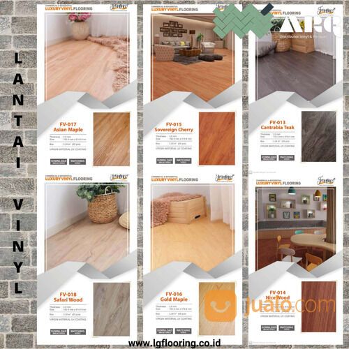 Arni Griya - Lantai vinil motif kayu 91 cm x 15 cm / Vinyl Flooring PVC