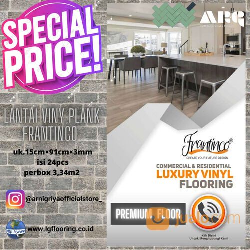 Arni Griya - Lantai vinil motif kayu 91 cm x 15 cm / Vinyl Flooring PVC