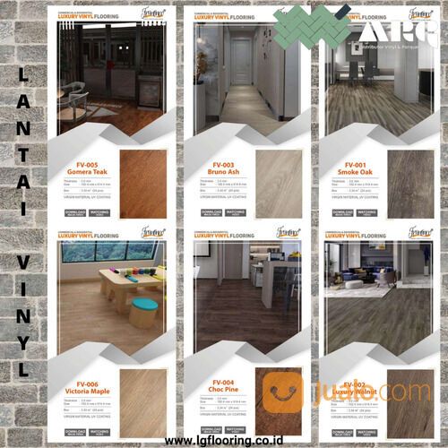 Arni Griya - Lantai vinil motif kayu 91 cm x 15 cm / Vinyl Flooring PVC