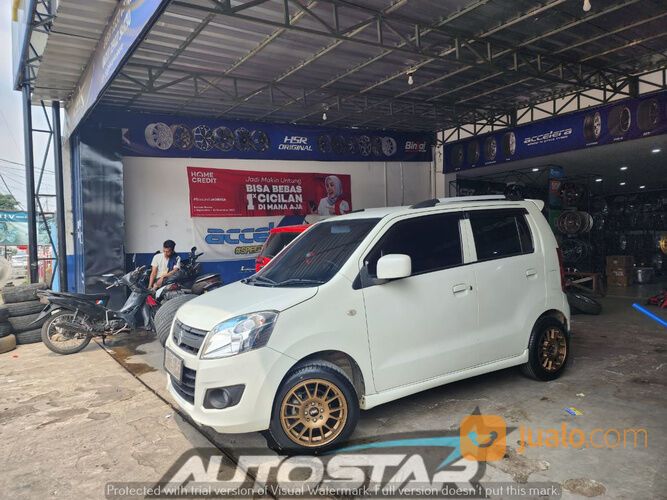 Modifikasi Mobil Karimun Pakai Velg Hsr Wheel FE02 Ring 15