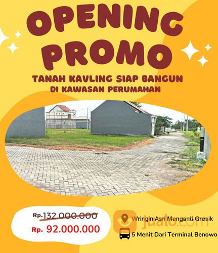 Tanah Kavling Batas Kota Surabaya Barat