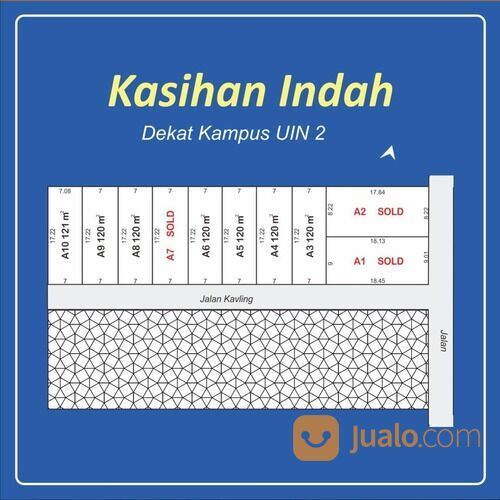 Tanah 200 Jt-an, Barat Lapangan Kasihan Bantul