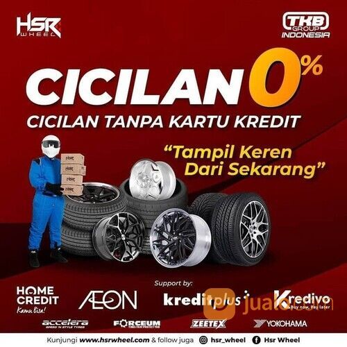 Mobil Wuling Air EV Pakai Velg Racing Hsr R14X6 Pcd Hole 8X100-114,3 ET35 SMB