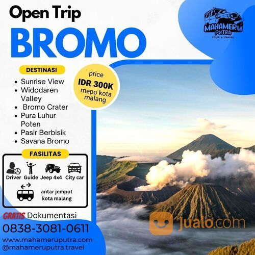 Paket Wisata Open Trip Bromo - Spesial Natal & Tahun Baru 2023