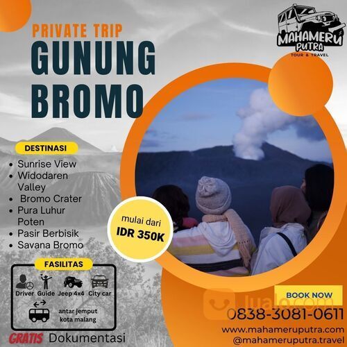 Paket Wisata Private Trip Bromo - Spesial Natal & Tahun Baru 2022 - 2023