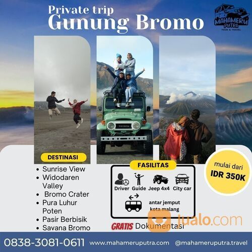Paket Wisata Private Trip Bromo - Spesial Natal & Tahun Baru 2022 - 2023
