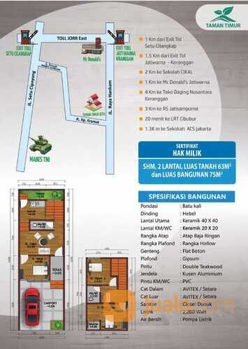 Rumah Scandinavian 2 lantai di Setu Cipayung Jaktim