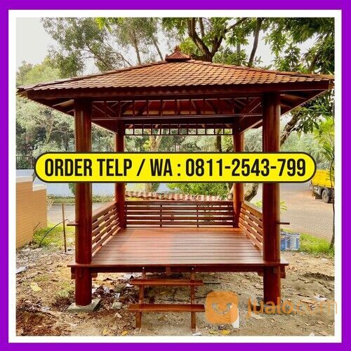 Saung Gazebo Kayu Kelapa Tangerang | HP/WA: 0811-2543-799 | Alfahri Furniture