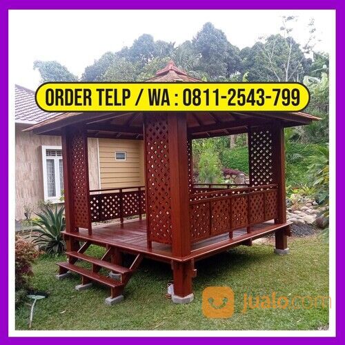 Saung Gazebo Kayu Kelapa Tangerang | HP/WA: 0811-2543-799 | Alfahri Furniture