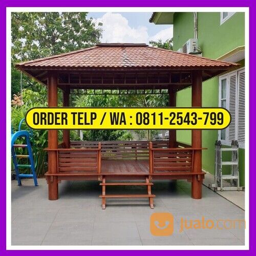 Saung Gazebo Kayu Kelapa Tangerang | HP/WA: 0811-2543-799 | Alfahri Furniture