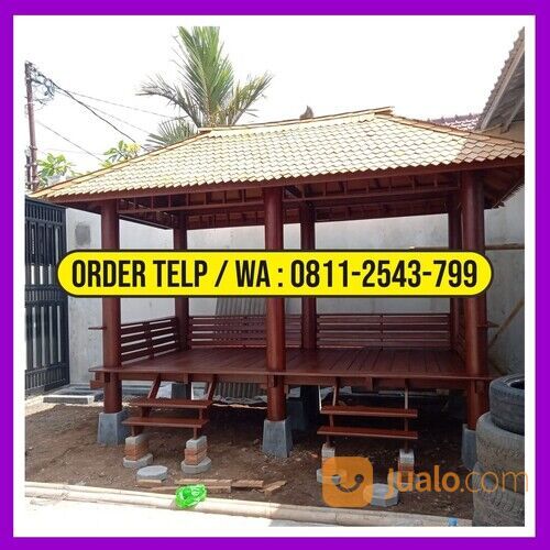 Saung Gazebo Kayu Kelapa Tangerang | HP/WA: 0811-2543-799 | Alfahri Furniture