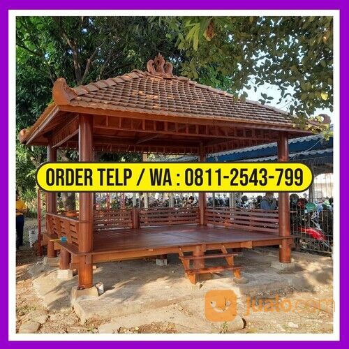 Saung Gazebo Kayu Kelapa Tangerang | HP/WA: 0811-2543-799 | Alfahri Furniture