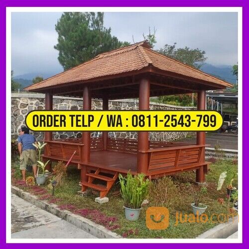 Saung Gazebo Kayu Kelapa Tangerang | HP/WA: 0811-2543-799 | Alfahri Furniture