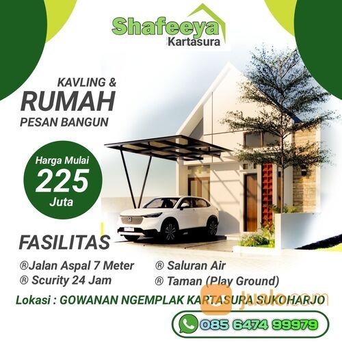 Rumah murah di dekat kampus IAIN Kartasura dan hanya 10 menit kampus UMS SOLO