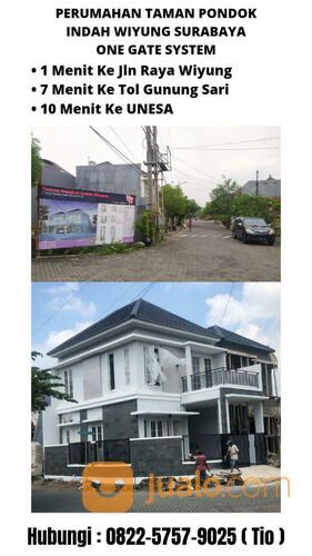 Rumah Termurah Di Wiyung Perumahan Taman Pondok Indah One Gate Bisa Inhouse 3 Tahun Tanpa Bank SHM