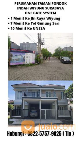 Rumah Termurah Di Wiyung Perumahan Taman Pondok Indah One Gate Bisa Inhouse 3 Tahun Tanpa Bank SHM