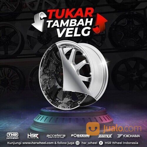 Agya Pakai Velg Racing Hsr Pente Ring 15 Lebar 65 Pcd Hole 4X100 ET42 WHITE