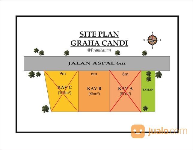 Berada di Selatan SMP N 1 Prambanan Klaten, Hanya 300jtan siap KPR